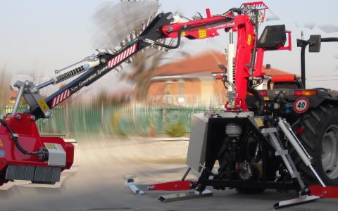 Forestry crane TFC4200 FORESTAL  - excavation kit + shredder
