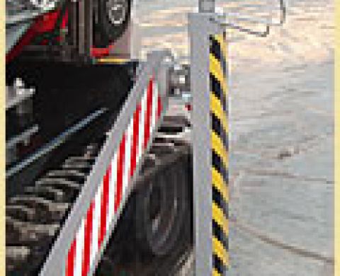 Vue détaillée du pied stabilisateur pour décrochage du kit