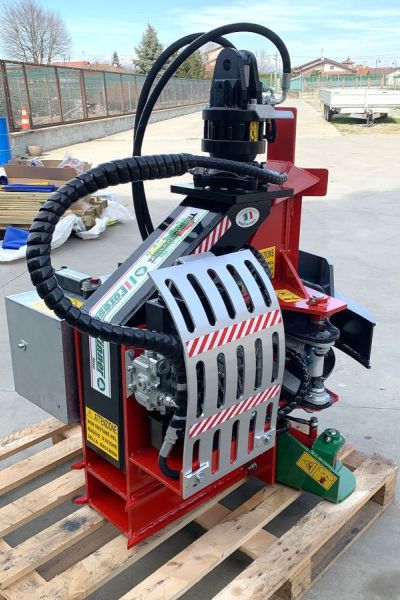 Pinza con motosega con ribaltamento TILT
