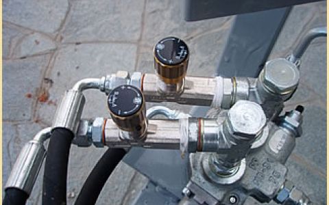 Particolare regolatore di flusso avanzamento avanti indietro
